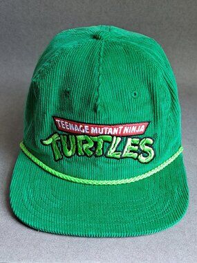 Teenage Mutant Ninja Turtles USED Hat (Green, TMNT, Corduroy, Nickelodeon) PM